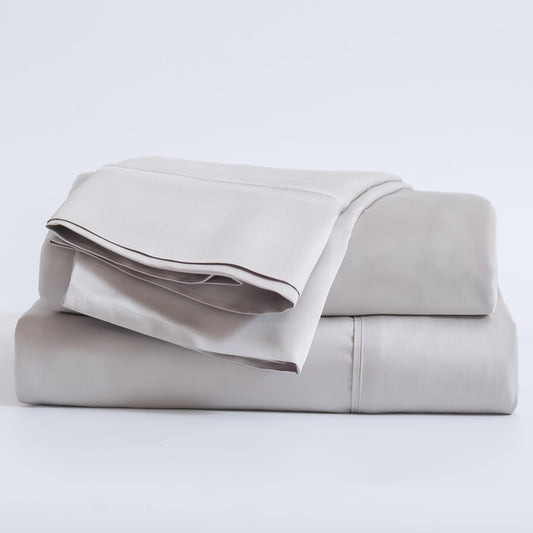 Softr King Gray Bed Sheet Set, Viscose from Bamboo, Ultra Soft, 16in