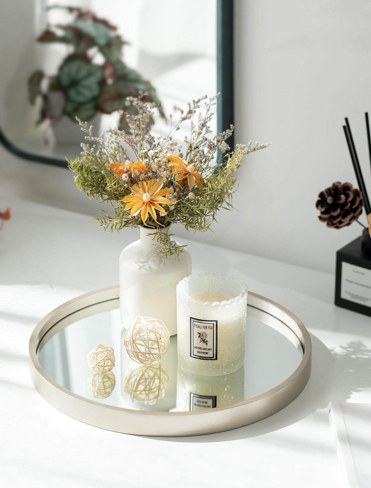 Hanobe Bathroom Vanity Perfume Trays for Dresser 12'’