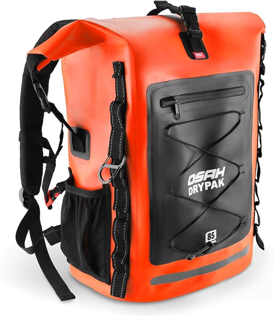 Waterproof Backpack Dry Bag 35L/55L/85L – Heavy Duty Roll-Top Hiking Backpack Sack Keeps Gear Dry for Travel, Kayaking, Boating, Camping, Rafting and Fishing