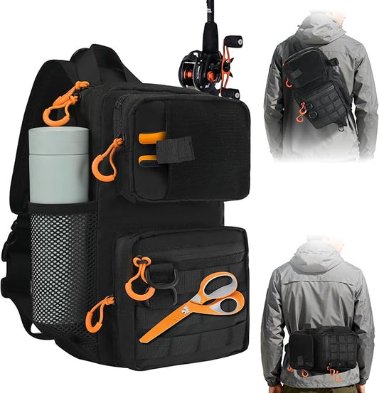 X-PAC Waterproof Fishing Sling Bag — Premium Single-Shoulder Pack with UltraSeal Zipper & Modular Storage Backpack