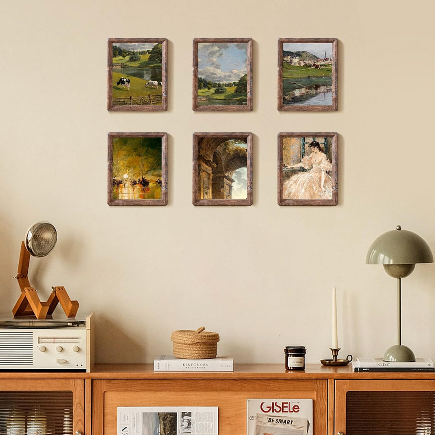 YAAPSDR 8x10 Picture Frame - Rustic Wooden Picture Frame with Real Tempered Glass, Gift Box Barn Wood Frame with Rounded Corner, Suitable for Hanging or Tabletop Display