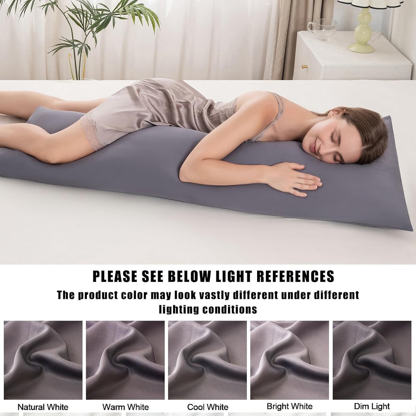 Body Pillowcase with Zipper + Zippered Mattress Encasement Queen