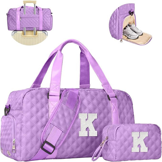 Elilier Duffle Dance Bag Women Girls Gift: Personalized Travel Gym bags, Dance Cheer bag Sports for Girl, Kid Gymnastics Bags, Birthday Gifts for Women Girls Kids Teens Mom Teacher