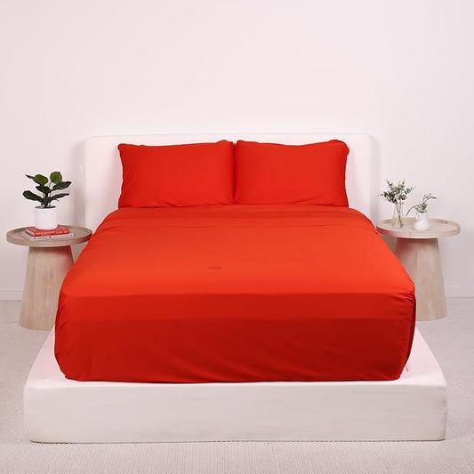THE LAD COLLECTIVE 2.0 Bedding Set - 4 Piece Sheet & Pillow Case Set, Custom Blend, Soft, Comfortable, Temperature Regulating, & Easy-to-Use - (Twin XL, Sedona)