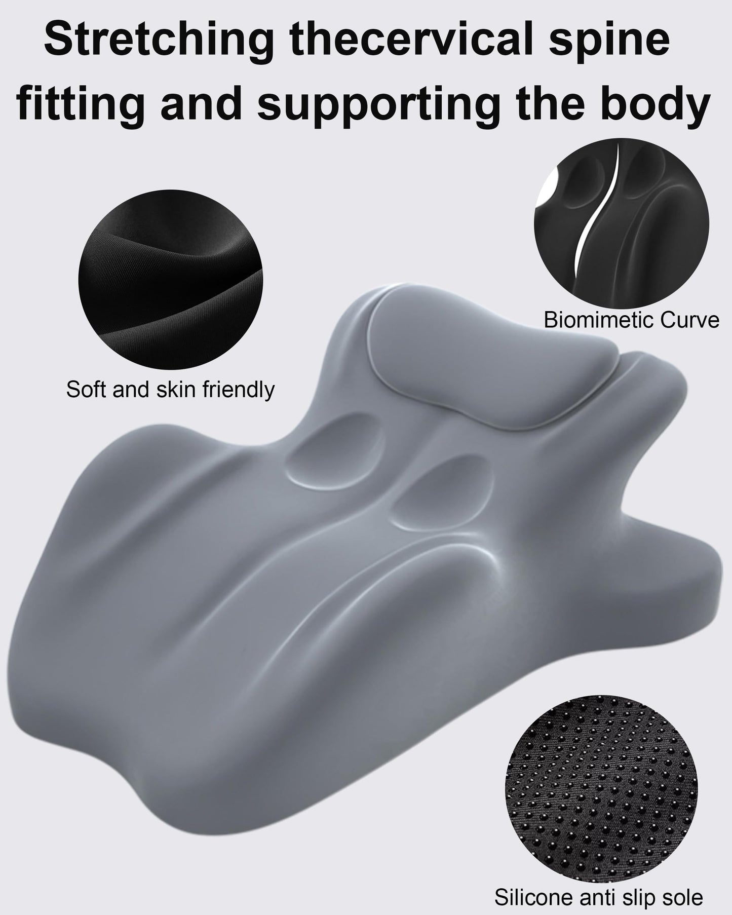 HOMEPAC Memory Foam Wedge Pillow, 27 Degree Ergonomic Support, Grey