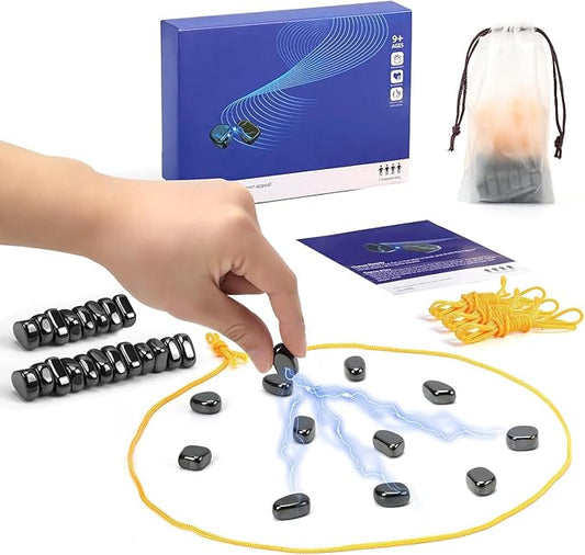 Chess Game,32 Stones, 3 String & Portable Storage Bag, Strategy Board Game for Family Night, Use for Kids Adults (Age 9+)