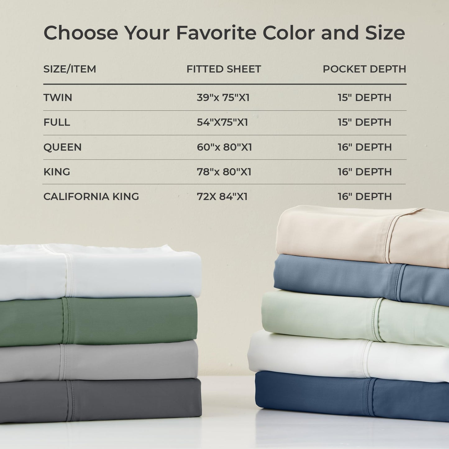 GOKOTTA Fitted Sheet King Only,100% Rayon Derived from Bamboo Fitted Sheet,Ultra Soft,Cooling and Breathable Bottom Sheet with 4 Elastic Corner Straps,No Slip,No Pilling,16" Deep Pocket-Dark Grey