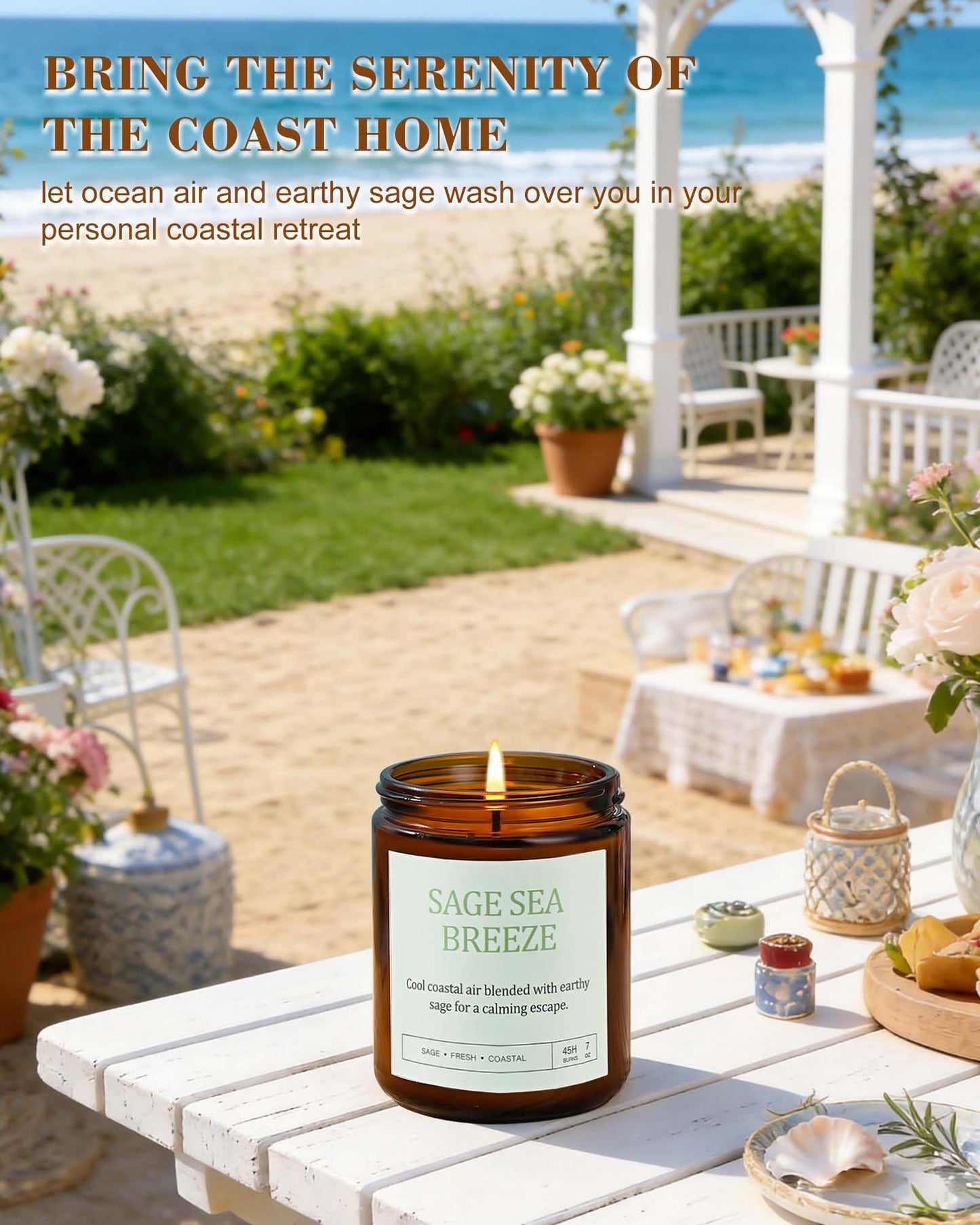 Scented Candles Gift Set, Long Lasting 4 Pack Aromatherapy Candles for Home