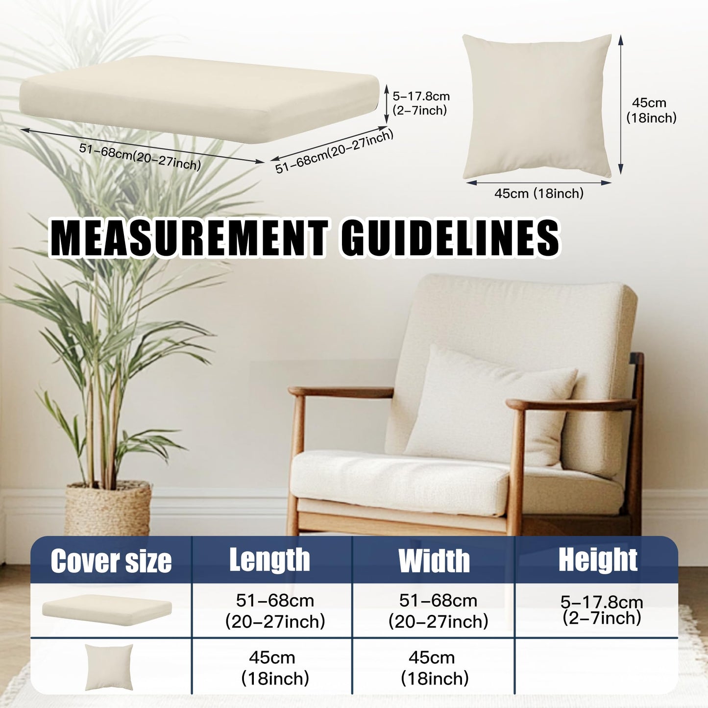 MRGSDL 12-Piece Outdoor Cushion & Pillow Cover Set, 8 Seat Covers + 4 Pillow Covers, Stretch Patio Furniture Slipcovers for Sofa Sectional Chair