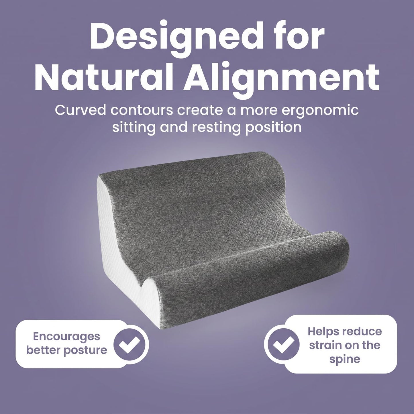 Zerora Reading Pillow for Sitting Up in Bed Rest, Lumbar Neck Support Pillow with Back Support, Home Bedroom Sofa Dorm Essentials for Sleeping Reading Gaming Foot Rest Floor Chair Cushion (Grey)