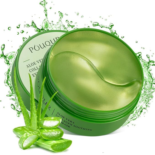 LAVONE Eye Mask - 30 Pairs Aloe Under Eye Patches Skin Care Products - Eye Masks Skincare for Dark Circles and Puffiness, Reduce Wrinkles, Eye Bags and Fine Lines, for Women and Man