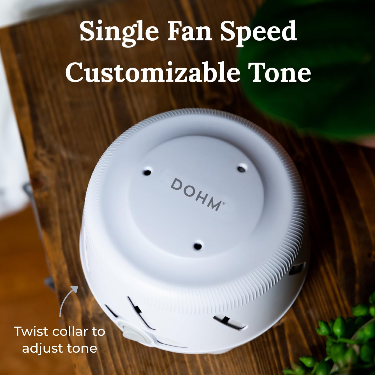 Yogasleep Dohm Uno White Noise Sound Machine, Real Fan Inside for Non-Looping White Noise, Sleep Aid, Office Privacy & Meditation for Adults & Baby, Registry Gift (White)