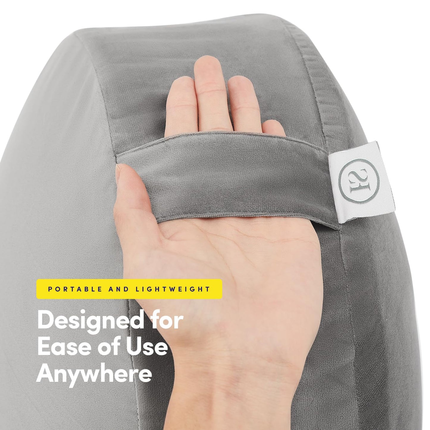 Meditation Cushion Floor Pillow – Supportive Round Cushion for Meditation, Yoga, Pilates, and Relaxation – Filled with Buckwheat Hulls - Removable Faux Suede Cover - Great Gift Idea, Gray