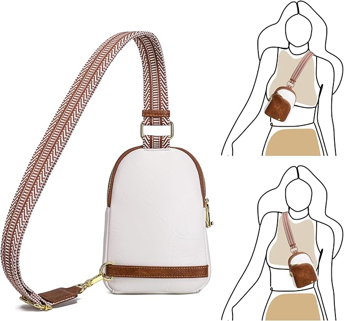 INICAT RFID Blocking Sling Bag Anti Theft Crossbody Bags Women Valentine's Day Gifts Travel Purses Vegan Leather
