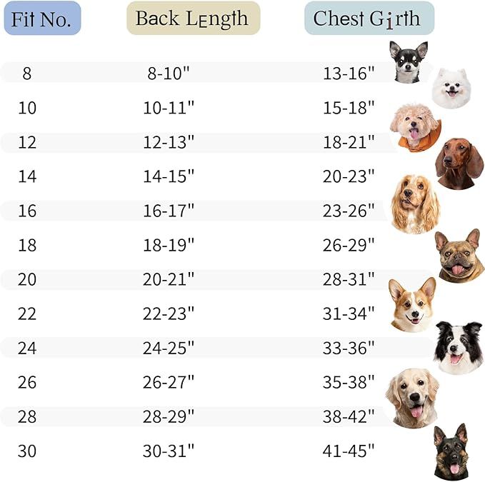 SPACE LION Dog Puffer Jacket, Down Winter Coat, Durable Outdoor Coat for Cold and Windy Conditions, Lightweight & Adjustable Fit Coats for Medium & Large Dogs, (Alaskan Blue, Size 16 Gift Box)