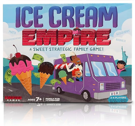 Ice Cream Empire by Empire Games –Strategic Family Game for Adults, Teens & Kids Ages 7+, Build Your Ice Cream Business Board Games for Adults & Kids, Educational Kids Games for Game Night Fun