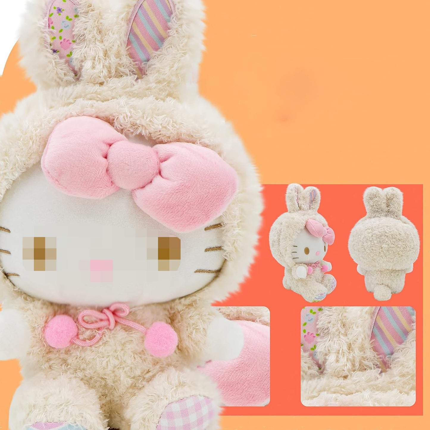 Ykecfpry Kawaii Cartoon Bunny Cross-Dressing Series Plush,Rabbit Stuffed Cute Soft Doll Toys, Plush Pillow Stuffed Animals Toy Birthday Gifts for Girls Kids (Kt)