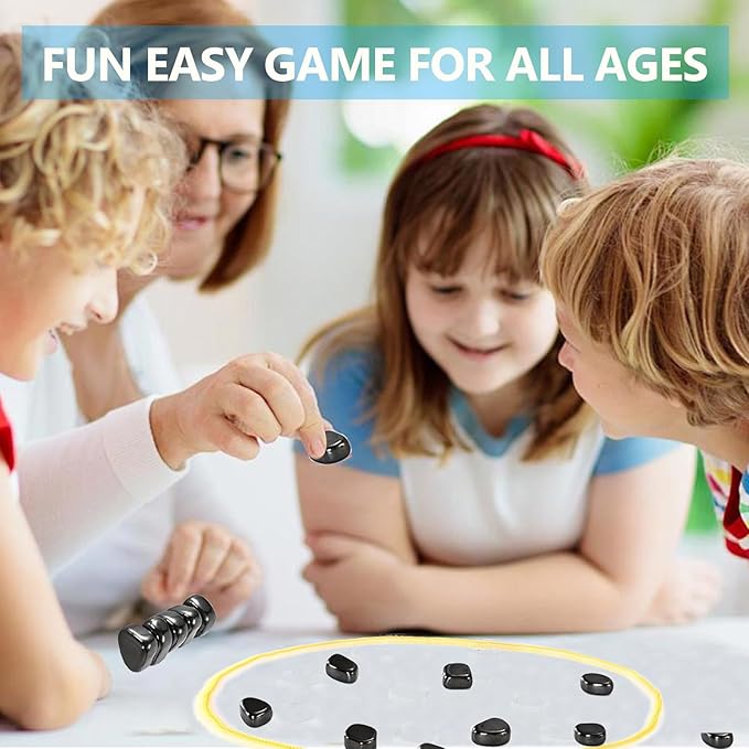 Magnetic Chess Game, Magnetic Chess Game with 32 Stones, Magnetic Game Rope Gifts Educational