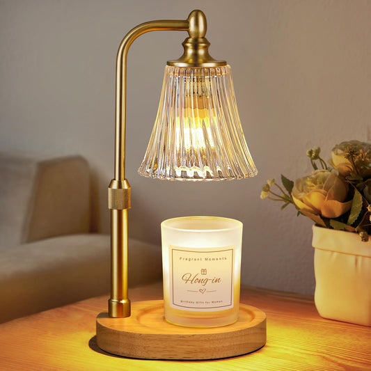 Candle Warmer Lamp with Timer Dimmable,Birthday Gifts for Women Mom Sister,Adjustable Height Wax Melt Warmer for Jar Candles,House Warming Gifts New Home,Ideal for Office,Dorm,Bedroom Home Decor