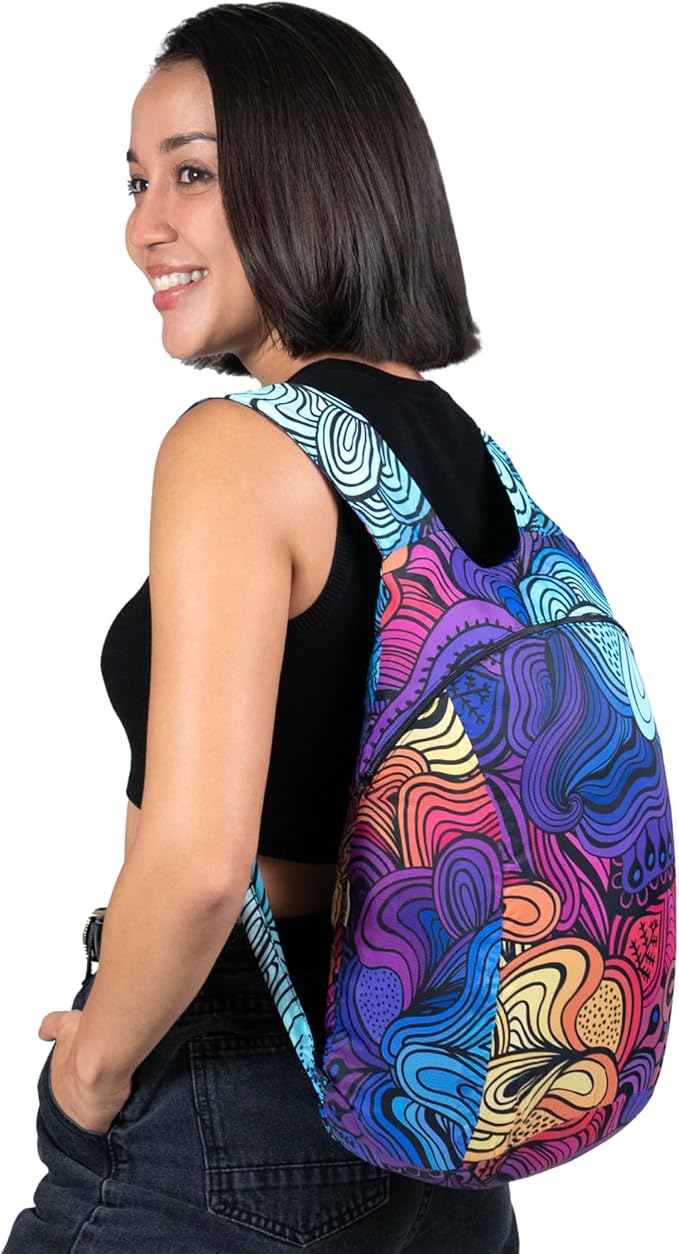 Nanobag Ultra-Lightweight Foldable Backpack for Traveling and Compact Mini Hiking Pack for Men & Women, Reusable Collapsible