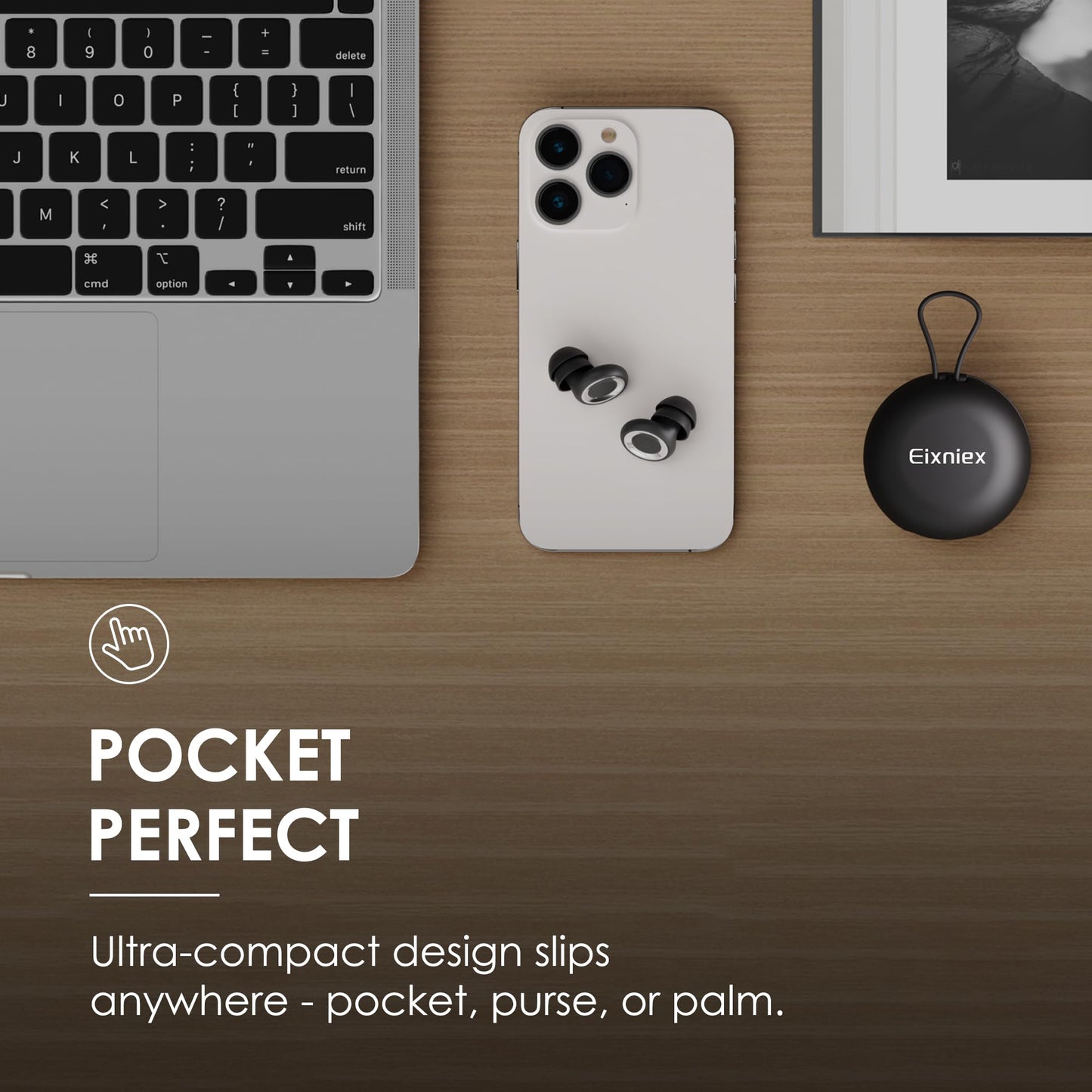 Eixniex Ear Plugs for Sleep - Total Silence! Single+Double Tips Design | 46dB Noise Reduction & Advanced Seal Tech | 8 Pairs (XS-L) + Case | Trusted by Millions