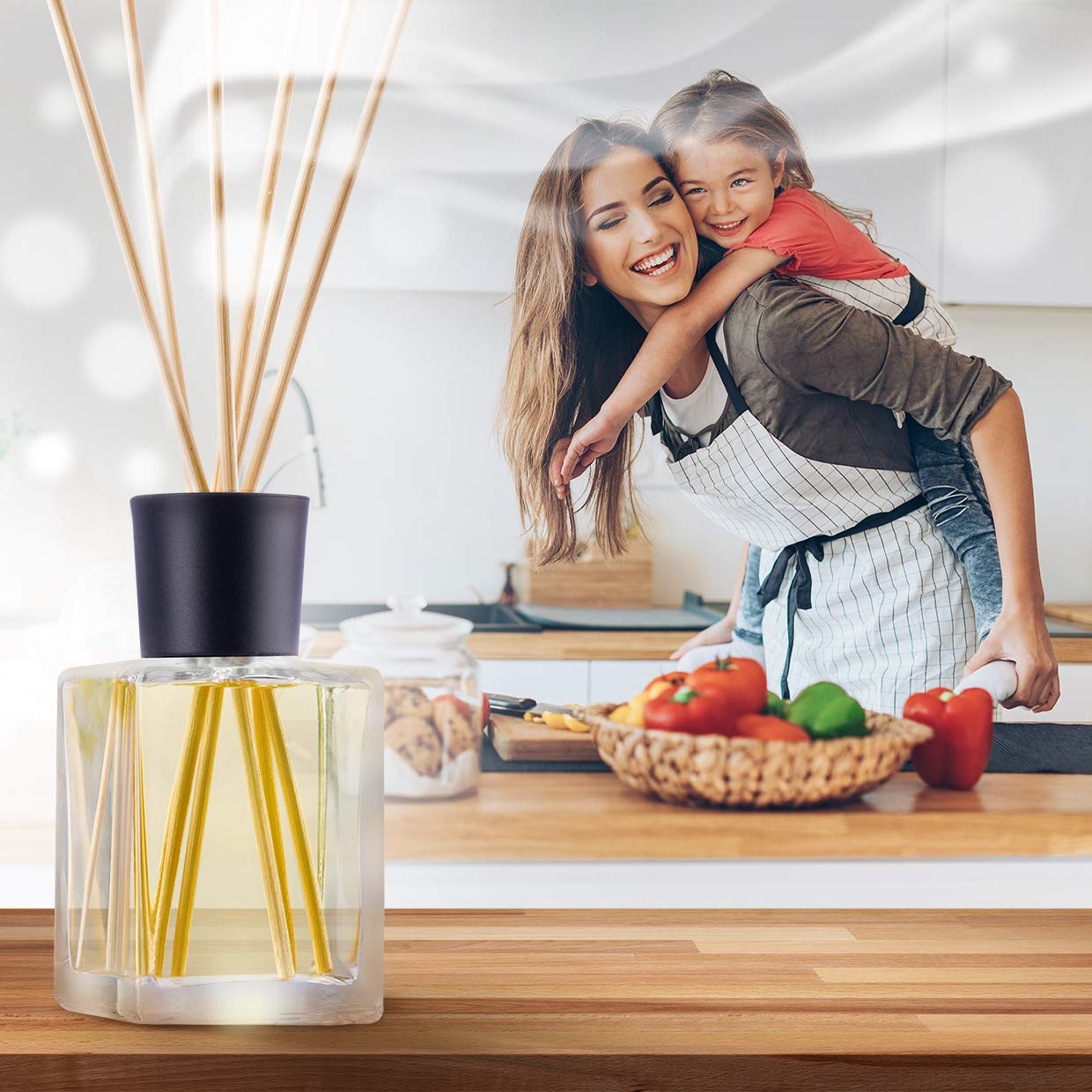Reed Diffuser Replacement Bamboo Sticks 50pcs - 25cm - 3-5mm for Room Fragrance Oil Diffuser - Room Aromas