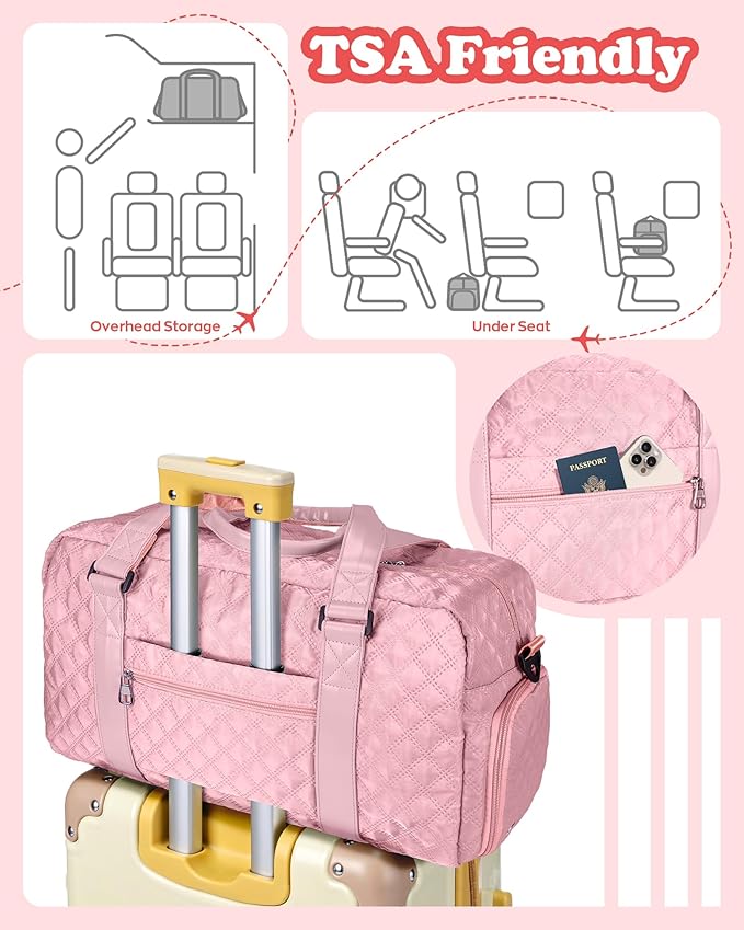 Elilier Travel Bag Women, Overnight Bag, Kids Gifts for Daughter, Teacher Appreciation Gifts, for Teens, Gift for Friend Sister Women Gifts