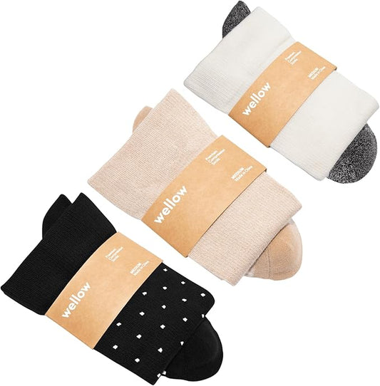 Wellow Premium Socks (Compression Socks - Regular) for Men & Women, Made with Viscose from Bamboo, Knee High, 18-25 mmHg