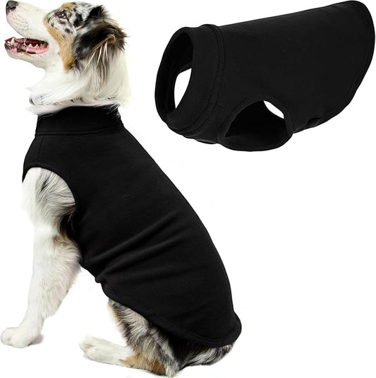 Gooby - Stretch Fleece Vest, Pullover Fleece Vest Jacket Sweater for Dogs, Black, 3X-Large