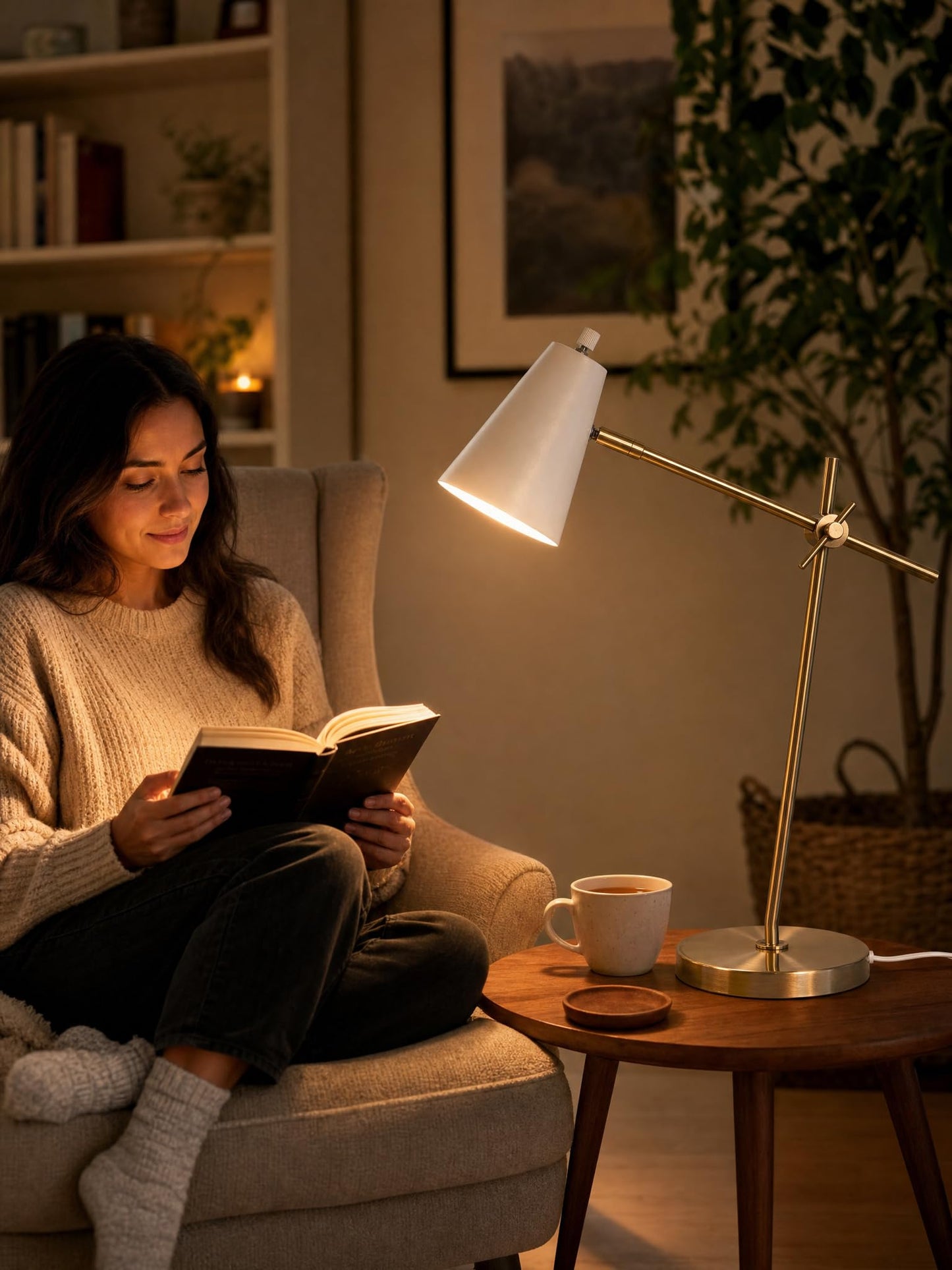 HarvestLand HaloBar Desk Lamp, Reading Lamp for Home Office