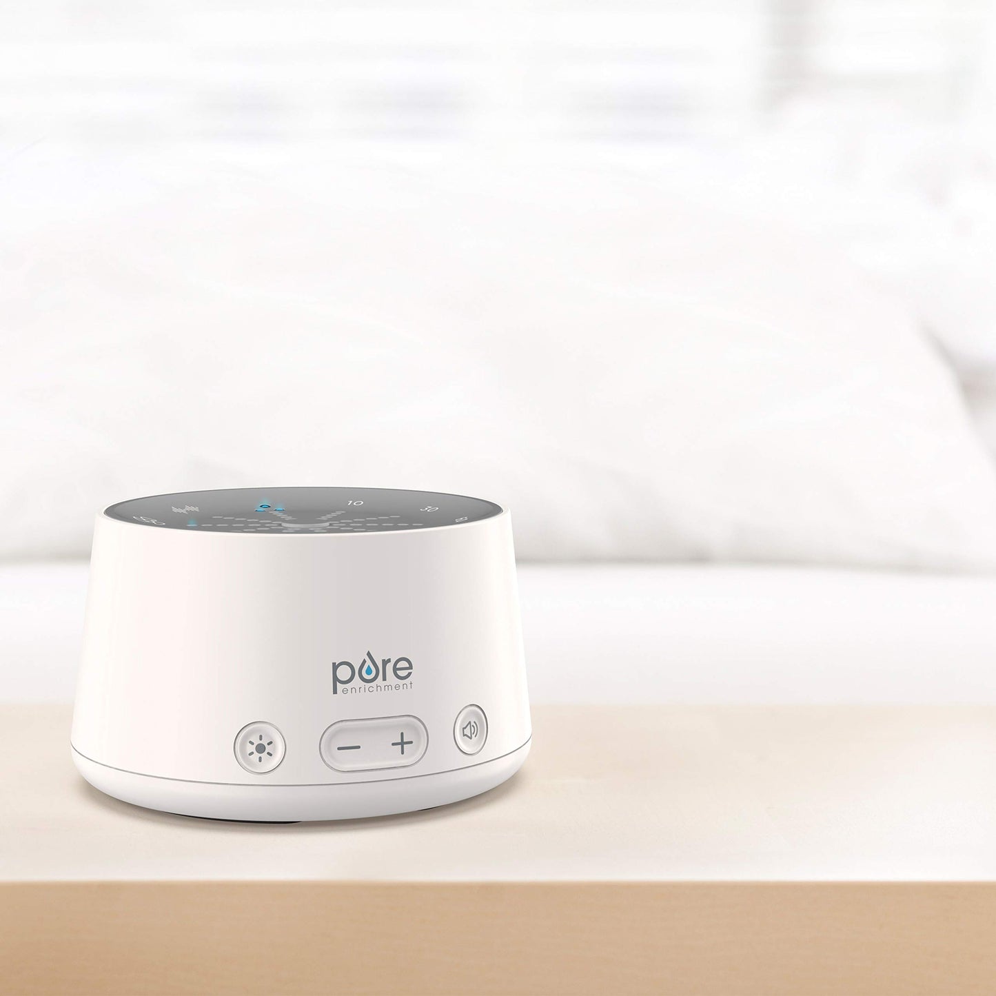 Pure Enrichment Doze Sound Machine and Sleep Light - 6 Soothing Sounds, Relaxing Pulse Light, Auto Sleep Timer, and Built-in USB Charger - All-Natural Sleep and Stress Reliever
