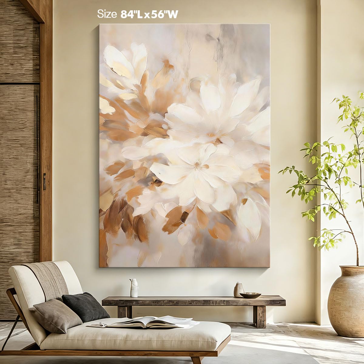 Iridesart Living Room Decor Large Canvas Wall Art Lotus Floral Pictures