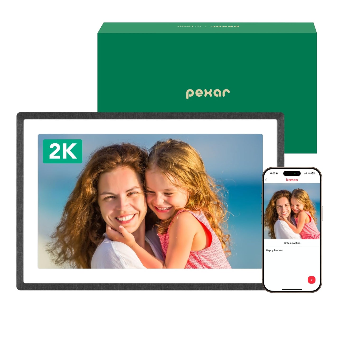 Pexar by Lexar WiFi Digital Picture Frame 11″ | Yahoo Tech Best Tested Frame 2026 | 2K Resolution Ultimate Clarity, Anti-Glare Touch Stunning Screen for Gifting, Share Photos/Videos via APP