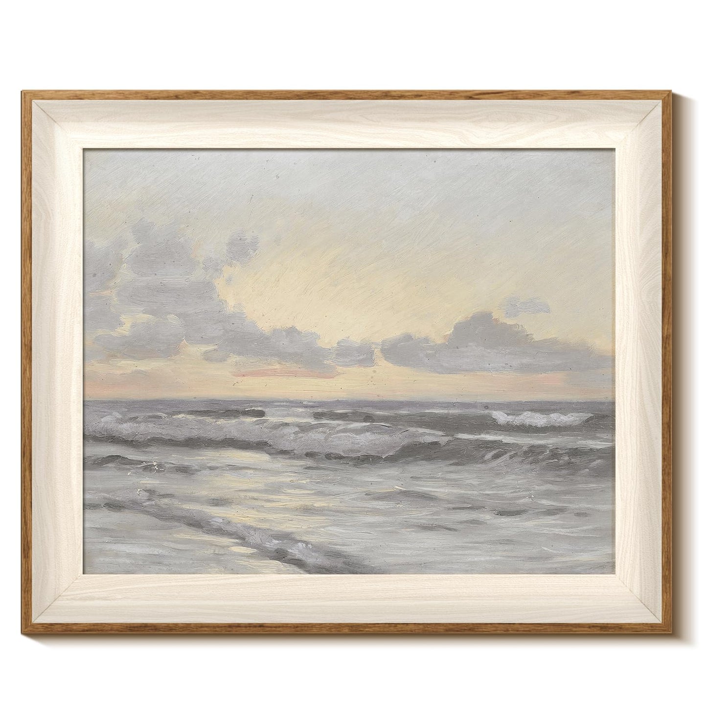 InSimSea Framed Canvas Wall Art of Coastal Sailboat - Art Work for Wall Decor Paintings, Framed Canvas Art Wall Decor, Artwork Painting Living Room Bathroom Pictures Home Decor 10x12In