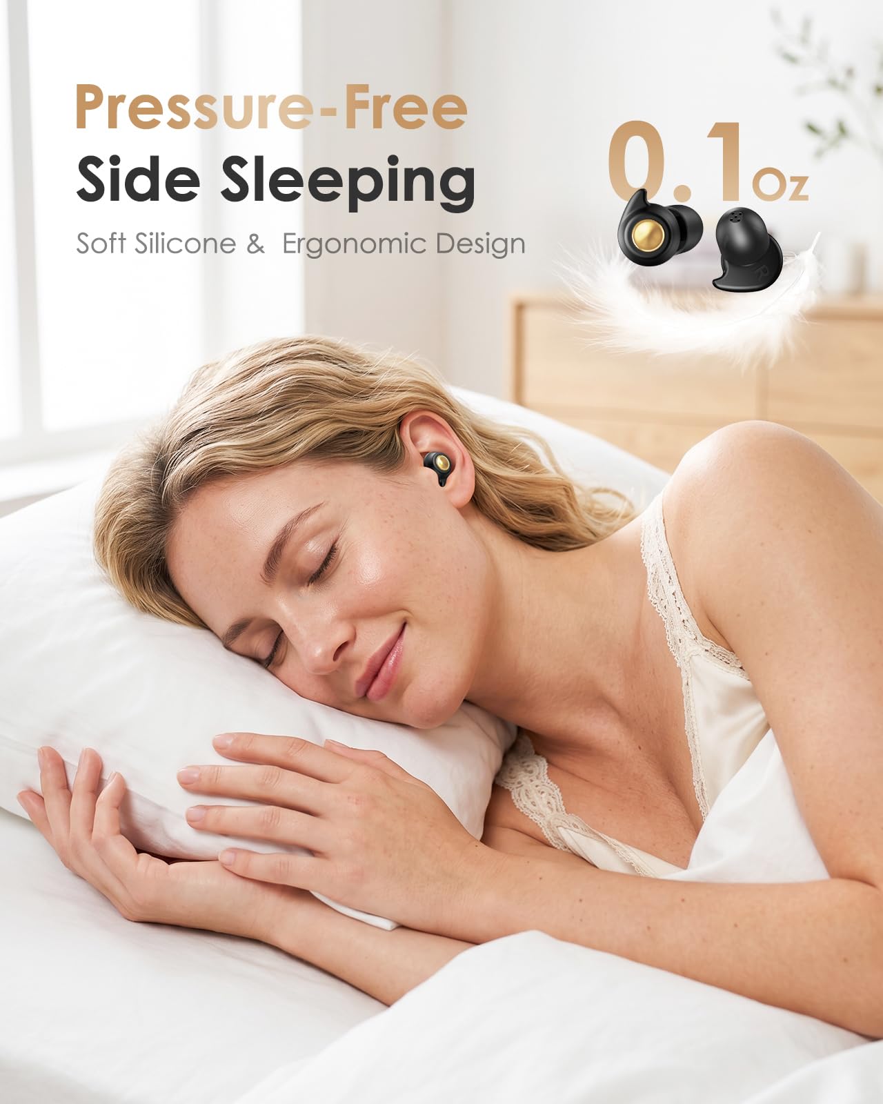 Quiet 2 Ear Plugs, Keychain case, Ultra Comfy, Reusable, 45dB Noise Reduction. Ideal for Sleep, Focus, Travel, Noise Sensitivity. Flexible Hearing Protection, Customizable fit, Black