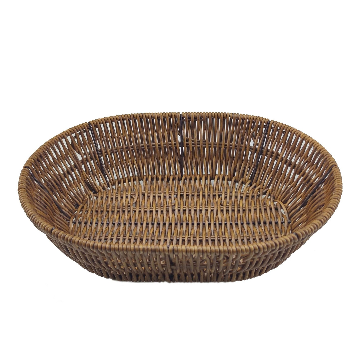 Wicker Bread Basket,Handwoven Storage Basket for Fruit Basket Vegetables Cosmetics in Home Restaurant & Bakery (Oval 1Pack)