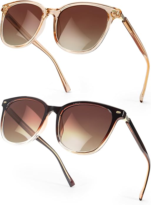 SIPHEW Oversized Square Sunglasses for Women|Lightweight Fashion Sunglasses 100% UV400 Protection|Trendy Mirrored Shade