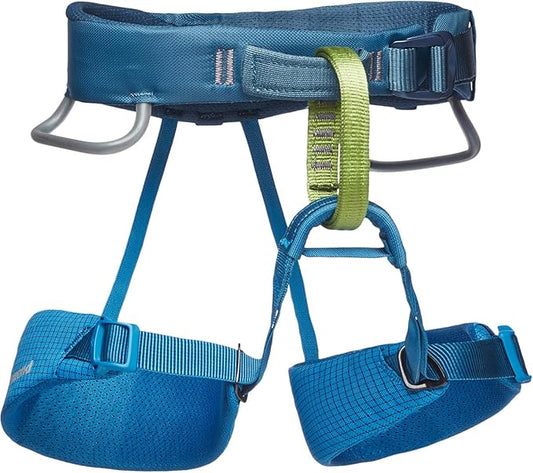BLACK DIAMOND Kids’ Momentum Rock Climbing Harness | Adjustable Waist & Leg Loops | For Indoor & Outdoor Climbing
