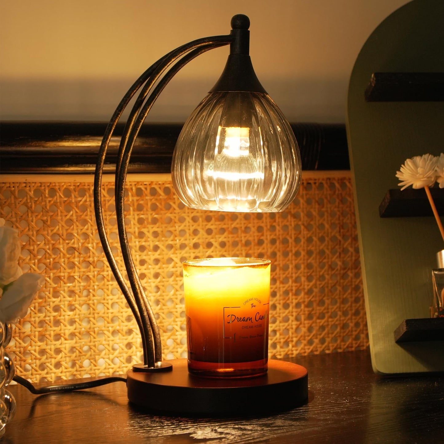 Candle Warmer Lamp with Timer Dimmer - Electric Light Wax Warmer for Jar Candles - Lamp with 2 Bulbs, Unique Birthday Gifts for Women Mom House Warming Gifts New Home Decor