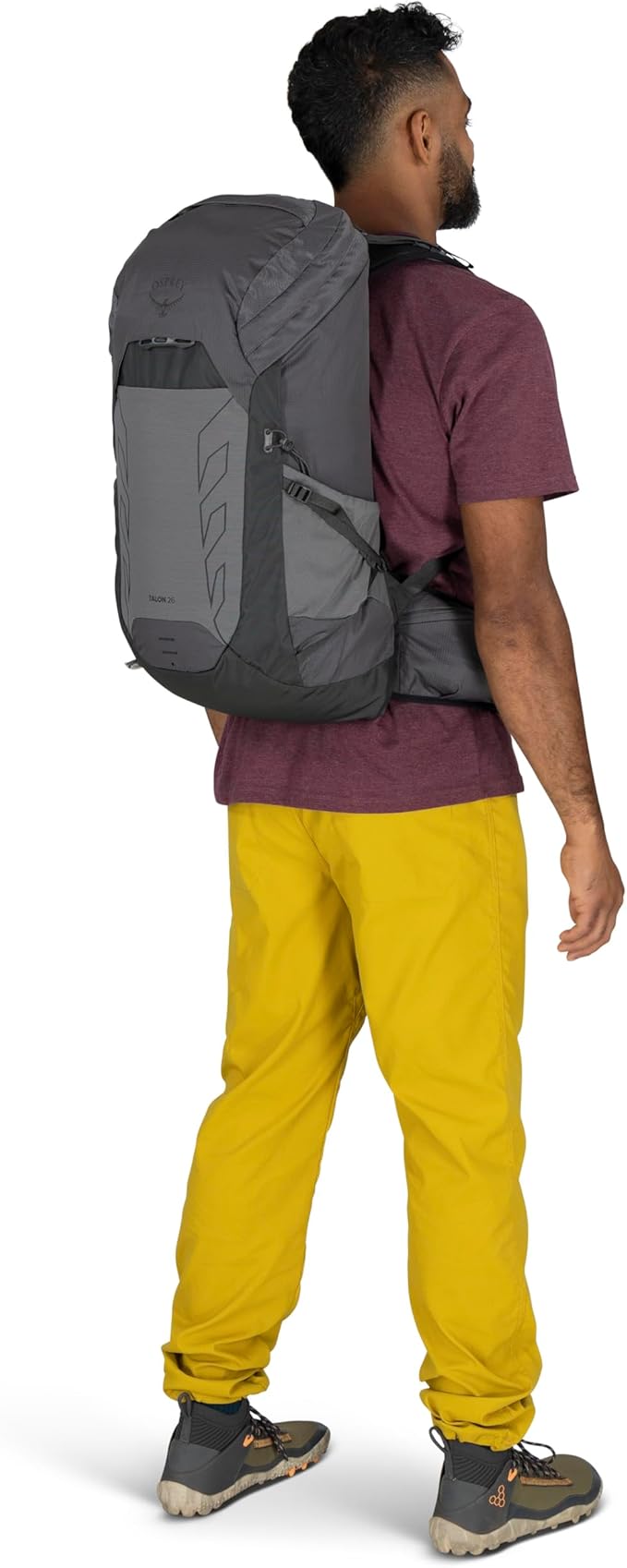 Osprey Talon 26L Men's Lightweight Hiking Backpack - Daypack for Travel & Camping, Scoria Blue/Night Shift