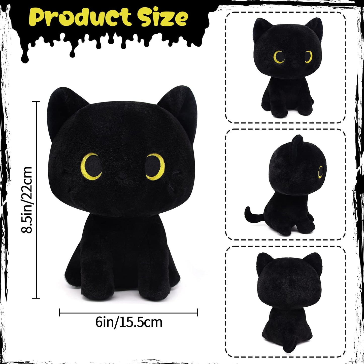 LSYDCARM Black Cat Plush Toys