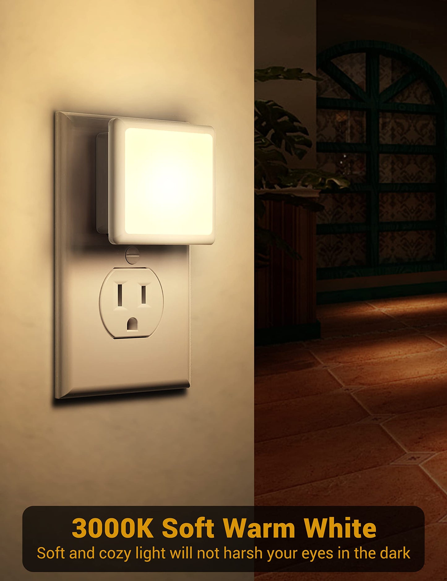 LED Night Light Dimmable Night Lights Plug into Wall