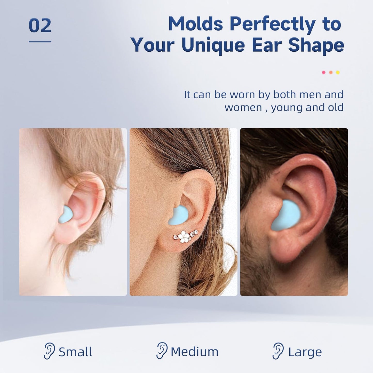 LYSIAN Soft Moldable Silicone Earplugs – 18 Pairs, SNR 27dB Noise Cancelling Ear Plugs for Sleep, Swim, Travel & Snore. Comfortable, Reusable
