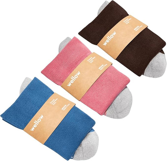 Wellow Premium Socks (Compression Socks - Regular) for Men & Women, Made with Viscose from Bamboo, Knee High, 18-25 mmHg