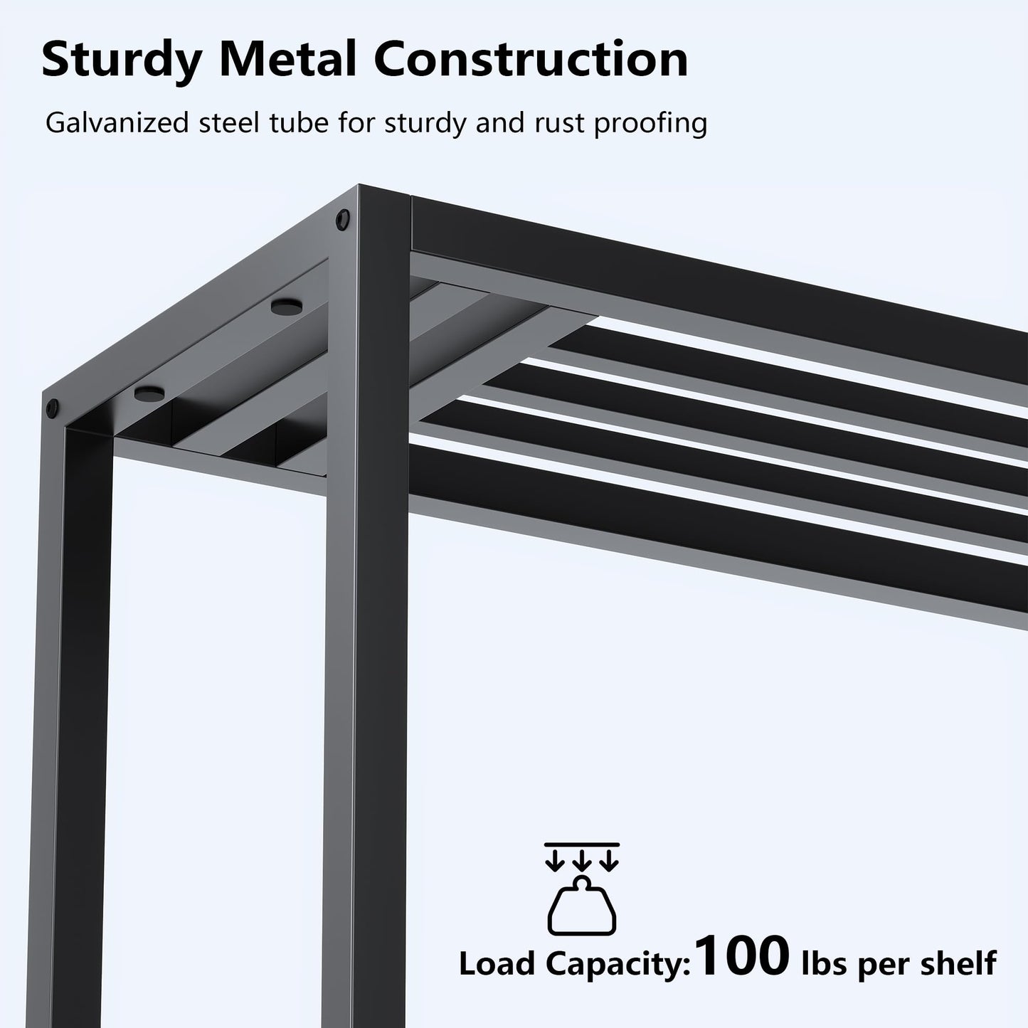 Hongsane Plant Stand Indoor Outdoor,3 Tier Ladder Metal Plant Stands Riser,Heavy Duty Wrought Iron Plant Shelves for Multi Large Pots,Black Tiered Flower Display Holder for Living Room,Patio,1-Pack