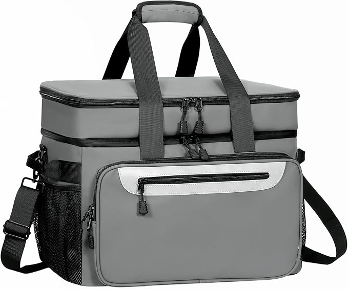 Cooler Bag for Camping, Portable Waterproof Cooler Bags, 32L Insulated Lunch Bag for Picnic, Beach, Trip