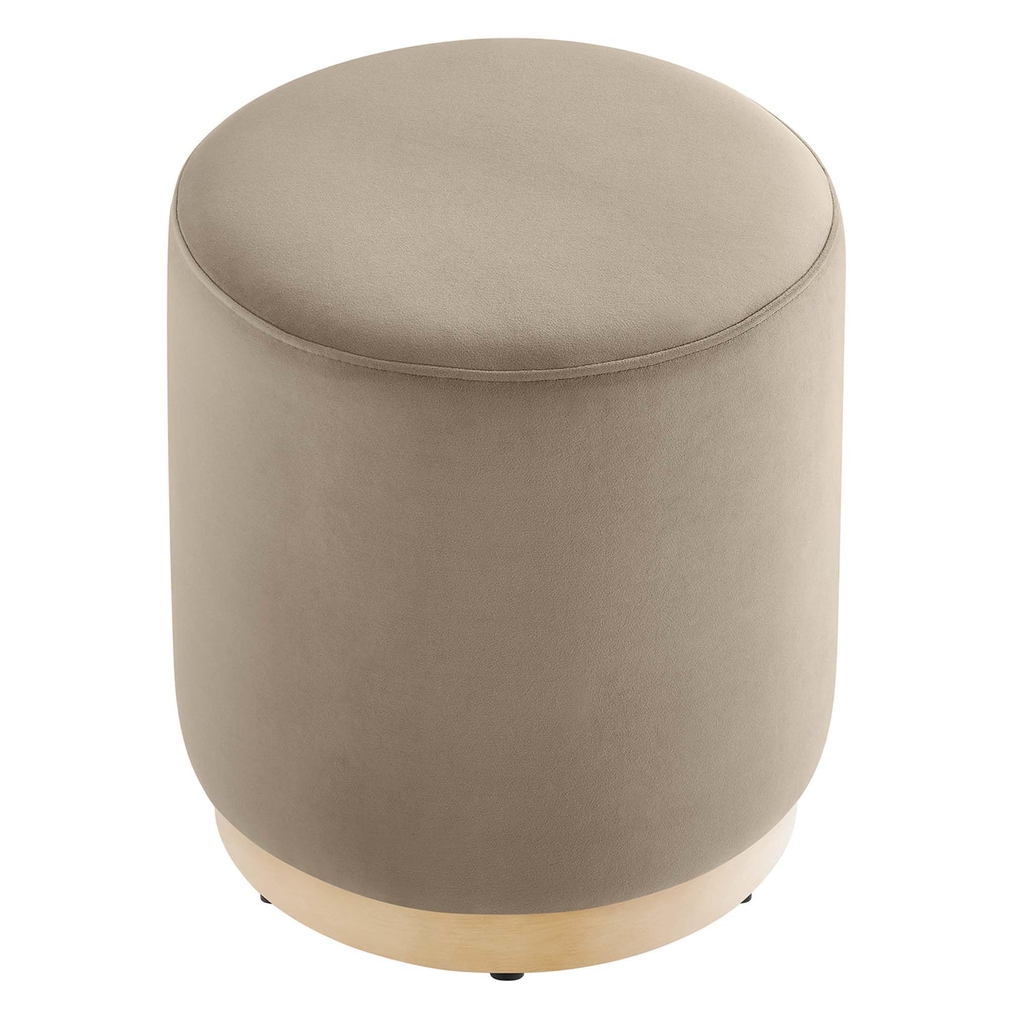 Modway 16" Round Performance Velvet Upholstered Upholstered Ottoman