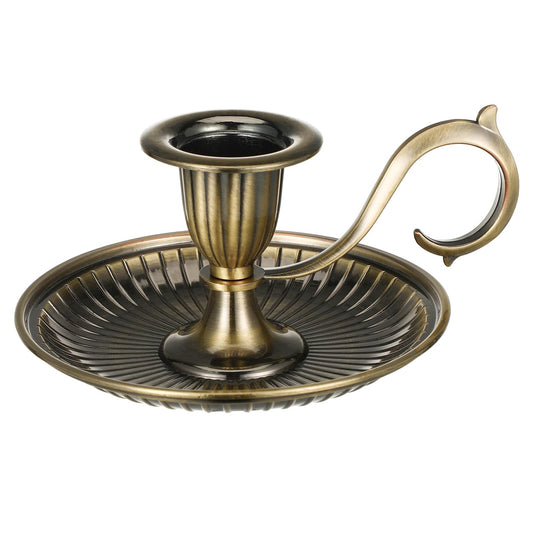 Candle Stick Holder with Handle, Vintage Taper Candlestick Holders for Christmas Party Wedding Centerpiece Decorations