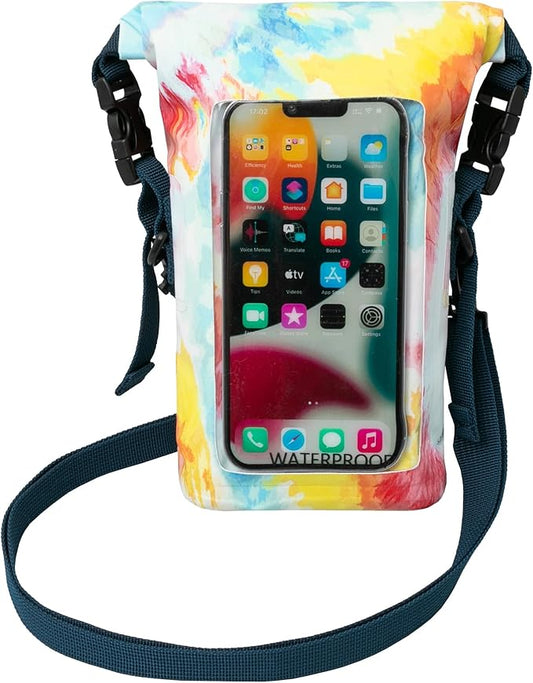 geckobrands Waterproof Phone Tote with 2L Dry Bag and Adjustable Strap – Protect Your Phone and Valuables While on The Go
