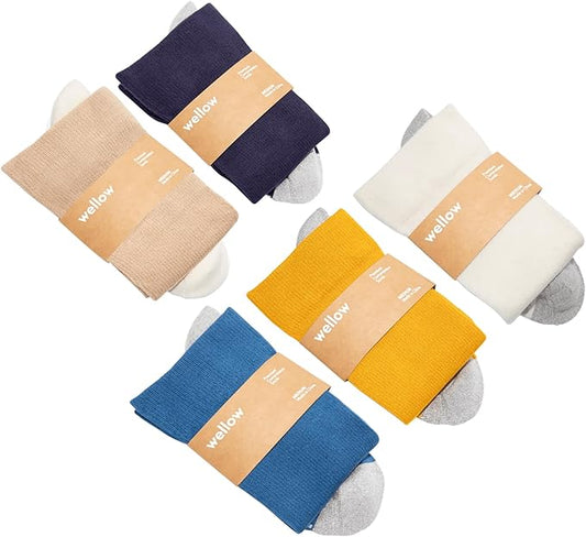 Wellow Premium Socks (Compression Socks - Regular) for Men & Women, Made with Viscose from Bamboo, Knee High, 18-25 mmHg